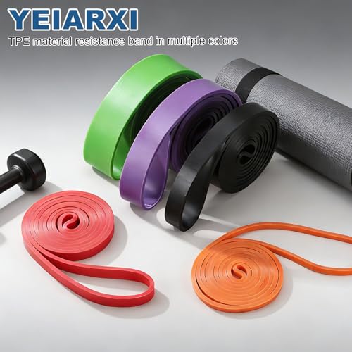 Resistance Bands for Working Out, Pull Up Bands, Pull Up Assistance Straps with Carry Bag for Home/Gym - color: Black