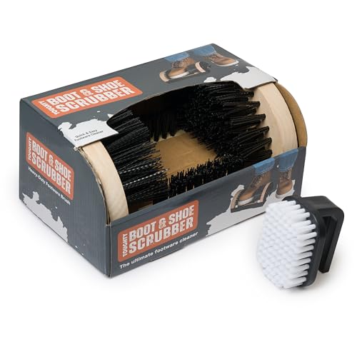 Boot Scrubber with Hand Brush, Heavy Duty Boot Cleaner, Black - style: Boot Scrubber with Hand Brush