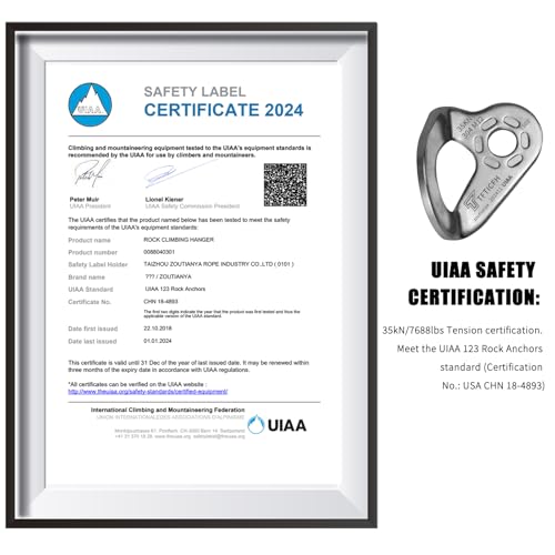35kN UIAA Certified Heavy Duty Stainless Steel M12 Climbing Bolt Hanger, 5pc Silver - color: Bolt Hanger-5pc, size: 12mm