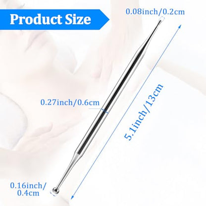 Ymapinc Acupuncture Pens, Reflexology Tools for Face Body Muscle Relax Trigger Point Massage Fascia Tool, Pressure Release for Feet Legs Arms Shoulders Neck Back - Stainless Steel