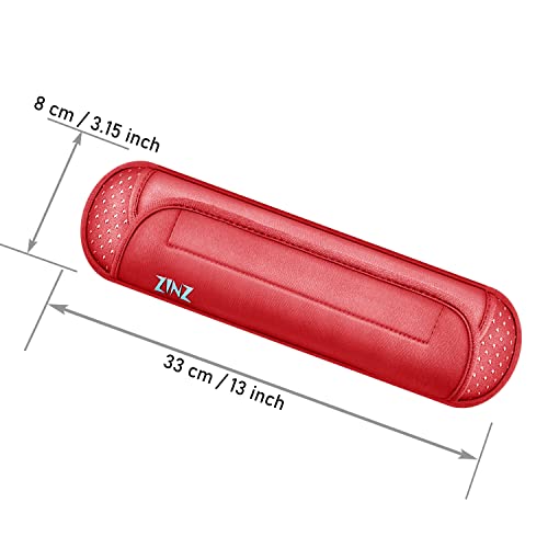 ZINZ Universal Shoulder Pad with Ultra Thick Cushion for Bag Luggage Bag Crossbody, Plus Long & Anti-Slip & Breathable,Red - color: Red