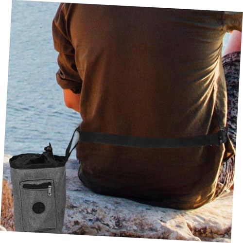 KICHOUSE Chalk Bag for Climbing Waterproof Container with Zippered Pocket Adjustable Waist Strap for Rock Climbing Bouldering and Outdoor Activities
