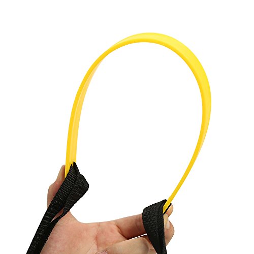 Speed Training Ladder, Portable Footwork Exercise Tackle for Football Soccer Sports (5.5m10 - Rung-Yellow)