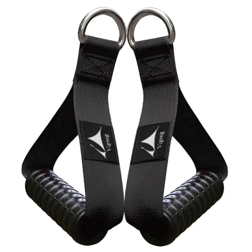Heavy Duty Gym Workout Handles Attachment for Cable Machine,Resistance Band,Pulley System Home Exercise Equipment, Comfortable and Stronger Grip - color: Carbon Black xw
