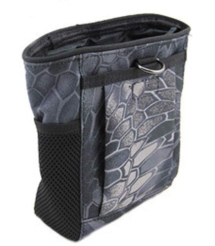 DLP Tactical Multipurpose MOLLE Utility Pouch – 8x6x3 Bag for Tools Mags NVG Chalk or Gear – Nylon Dump Pouch with Side Pockets Hook & Loop Front Pocket and Shock Cord Closure - color: TYP