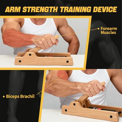 tonchean Workout Armwrestling Training Equipment | with adjustable hydraulic resistance (levels 1-12), portable, for home, gym, office