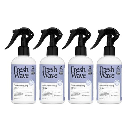 Fresh Wave Lavender Scent Odor Removing Spray, 8 fl. oz. | Pack of 4 | Odor Absorber for Home, Furniture, Fabrics & Trash | Safer Odor Relief - size: 8 Fl Oz (Pack of 4)