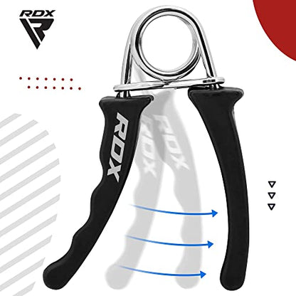 RDX Hand Gripper Finger Strengthener, Grip Strength Trainer, Exerciser for Wrist Forearm and Finger Strength for Athletes, Exercising for Home Gym Training Equipment - size: Pair