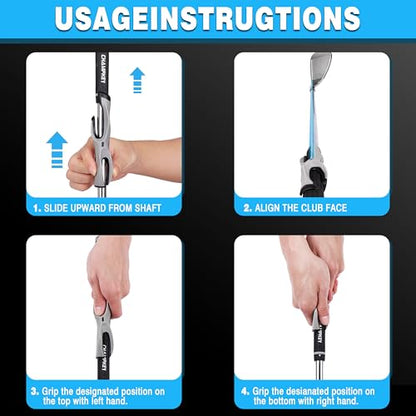 CHAMPKEY Professional Golf Grip Trainer - Perfect Golf Training Aid for Stable Swing and Proper Hand Positioning and Grip-Enhance Strength and Precision - size: Midsize (Suitable for Midsize Grip)