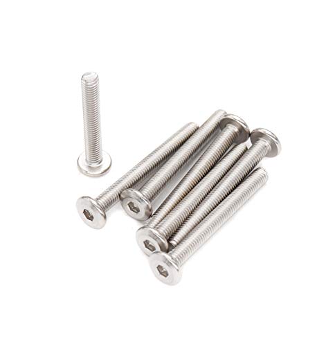 M6 x 65mm Rivet Countersunk Socket Cap Bolts Screws Connecting 304 Stainless Steel - size: 10pcs M6 x 65mm