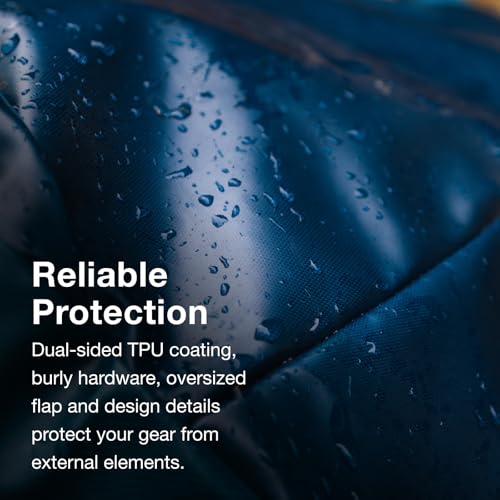 Osprey Transporter Lightweight Travel Duffel Bag - Extra Large Water Resistant Durable Gear Bag for Men and Women - color: Glow Dew-torrent Blue, style: 65l