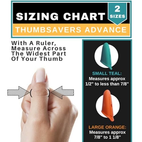 Thumbsavers Advance Massage Tool for Deep Tissue and Trigger Point Massage – Joint Support for Massage Therapists, Chiropractors and Physical Therapists – Hand Protection Aid (Large (Set of 2)) - size: Large (Set of 2)