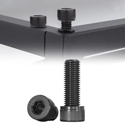 M4 x 8mm Socket Head Cap Screws Bolts 12.9 Grade Alloy Steel Metric Machine Hex Socket Screw, Black Oxide Finish, Fully Threaded, 100PCS - size: M4×8mm