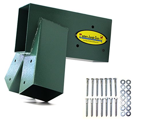 Eastern Jungle Gym Easy 1-2-3 A-Frame Swing Set Bracket, Green | Heavy Duty Swingset Bracket for Easy, Simple Installation | DIY Swing Set Part to Build Playground Sets for Backyards - style: A-Frame Swing Set Bracket