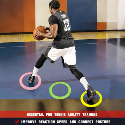 Colorful Anti Slip Safety Agile Ring Speed Ring 3 PCs Speed and Agility Training Equipment Basketball Training Equipment Sports Agility Training Skill Improvement Equipment - color: Mixed 2