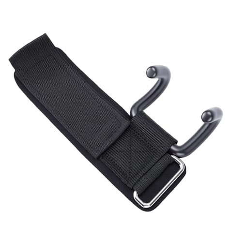 Weight Lifting Hook, 2 Pcs 330lbs Load Bearing Fitness Wrist Strap Hand Grip Support with Rubber Dipped Metal Hook, for Deadlift Pull Up Horizontal Bar Training