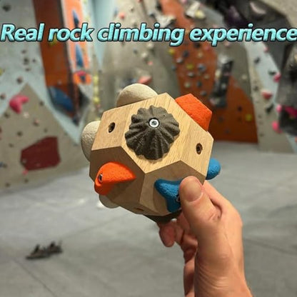 Manual rock climbing - 3D rock climbing training ball, enhances strength and accuracy. Finger trainer for rock climbers. Also suitable for stress relief in the office, rehabilitation training, etc.