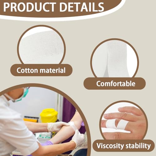 Finger Tape, Extra Strong Athletic Tape for Fingers Feet, Sweat Finger SportsTape for Outdoor Sports Weight Lifting, Volleyball, Bowling, Boulder, Climbing, Basketball (0.5 Inch x 32 Feet White 6Pcs)