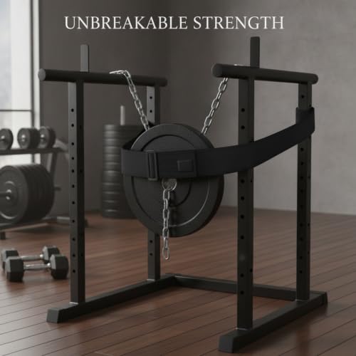 Strength Athletes Weighted Dip Belt with Iron Chain for Pull Ups and Dips, Heavy Duty Training Gear