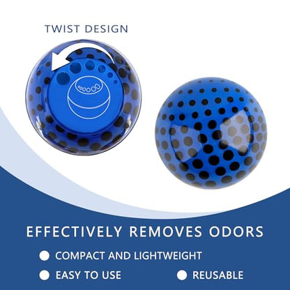 Knixmax Shoe Doodorizer Balls Boot Fresheners Gym Bag Smell Remover Ball 12 Packs
