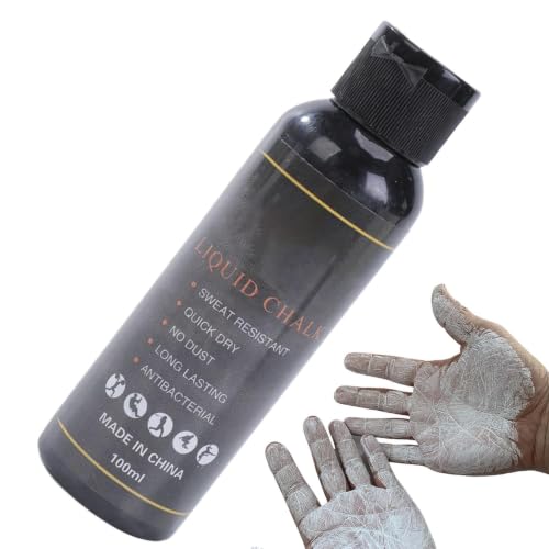 Chalk Liquid Grip Enhancer Sports Powder | Sports Liquid Grip Chalk for Rock Climbing Badminton Weightlifting Gymnastics Fitness Tennis Golf - color: Black, size: 100ML