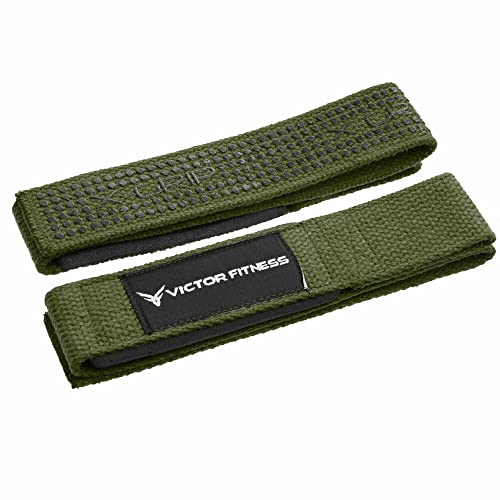 24" Padded Weightlifting Straps with X-Grip + 2 Quick Release Barbell/Dumbbell Collar Clamps - color: Green