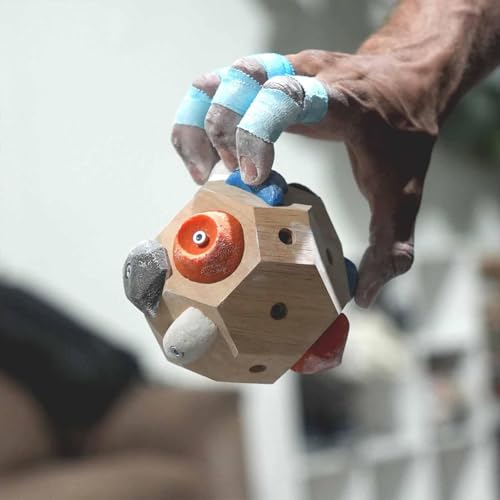 Handcrafted Boulder Blocks,Build Strength and Precision,Finger Training Tool for Climbers,Boulder Ball 3D Climbing Ball Rock Climbing Training Balls, Train Hand Strength, Gifts for Rock Climbers