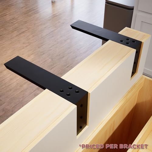 Solid Heavy Duty Steel L Bracket Countertop Support (12 Inch) 1 Count, Great for Kitchen Islands, Bathroom vanities, Made with American Steel, Hardware Included by Original Granite Bracket - size: 12 Inches, style: A36 Cold Roll Steel