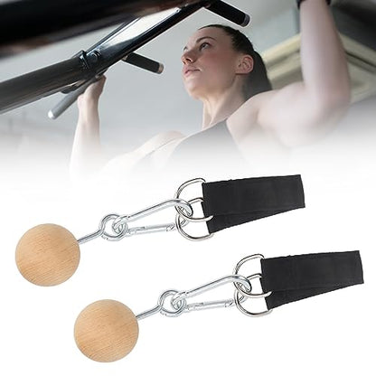 Pull Up Ball, Wooden Rock Climbing Holds Training Set Arm Strength Trainer Pull Up Ball for Home Workout, Practical Gym Accessory