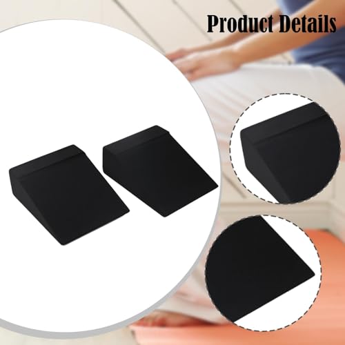 Colaxi 2X Squat Wedge Blocks Yoga Block Durability Non Slip Calf Stretching Equipment Squats for Balance Workout Pilates