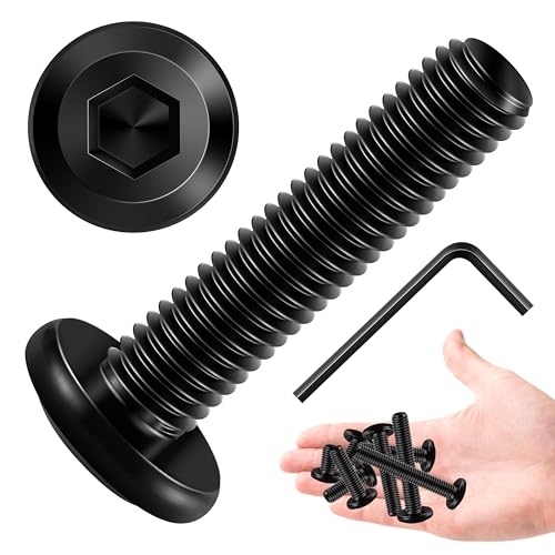 20Pcs M6 Screws M6 x 30mm Flat Head Socket Cap Screw Bolts, Allen Socket Drive M6 Bolt, 304 Stainless Steel Bolts Furniture Screw, Black Oxide M6x1.0 Bolt by Marysino - color: Black, size: M6 x 30mm