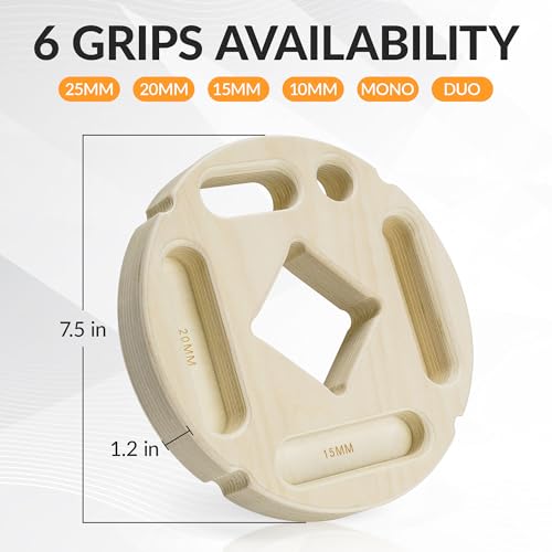 Hangboard for Rock Climbing,Climbing Training Board for Indoor and Outdoor Use - size: M（‎9.76 x 9.09 x 4.09 inches）