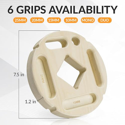 Hangboard for Rock Climbing,Climbing Training Board for Indoor and Outdoor Use - size: M（‎9.76 x 9.09 x 4.09 inches）