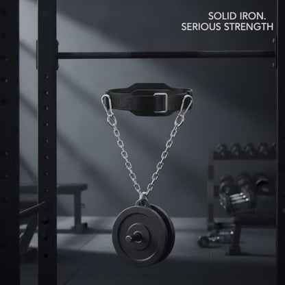 Maximize Upper Body Strength with Iron Chain Weighted Dip Belt for Pull-Ups and Dips - size: 3.94 x 3.15 x 1.18 in