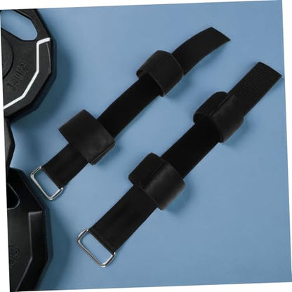 1pair Adjustable Heavy Duty Dumbbell and Barbell Loading Straps for Strength Training Enhanced Ankle Support for Squats and Pullups