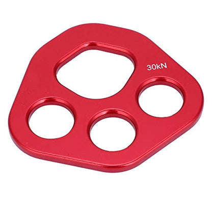 Rigging Plate Aluminum Anchor Multiplier Plate, Finger Force Rigging Plate Force Divider Bear Climbing Descender Gear Multi Anchor Point Connector Gear