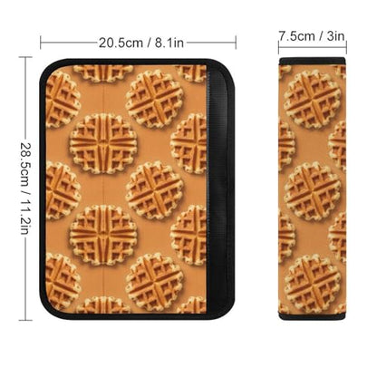 Soft Padded Car Seat Belt Pad for Child, Most Cars, 2 Piece Waffles Tortilla Seat Belt Cushion Comfortable Driving - color: Pattern 777