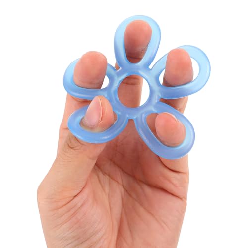 YARNOW 3pcs Silicone Finger Resistance Bands Hand Grip Strengthener Set with Low Medium High Resistance for Hand Rehabilitation, Finger Expansion, and Strength Training for Musicians,