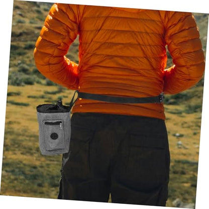 Balacoo Dynamic Chalk Pouch for Climbing Bars Hiking Workout Large Zippered Pocket Removable Belt