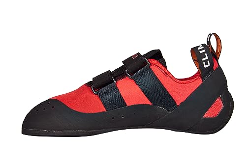 Climb X Rave Strap Climbing Shoe - color: Racing Red, size: 6