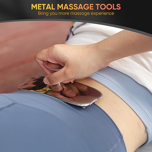 ONUEMP Stainless Steel Cellulite Brush, Fascia Massage Tool Maderoterapia Kit for Gua Sha, Ice Body Sculpting, Lymphatic Drainage, Cellulite Remover, Deep Tissue Pain Relief - size: Small Brush