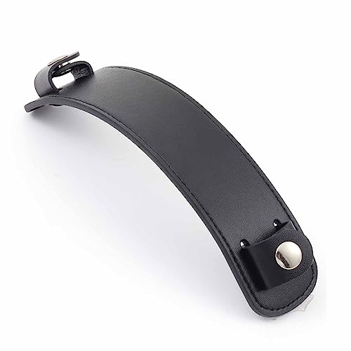 Vachetta Leather Shoulder Pad Soothing Shoulder Pad for Cossbody Bag Straps - color: Black Strap Pad