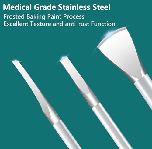 Ingrown Toenail Removal Kit, Pedicure Tools Kit Professional Knife Set Stainless Steel Ingrown Toenail Tool Foot Care Tools Nail Cuticle Remover (3 Pcs Set) - color: 3 Pcs Set