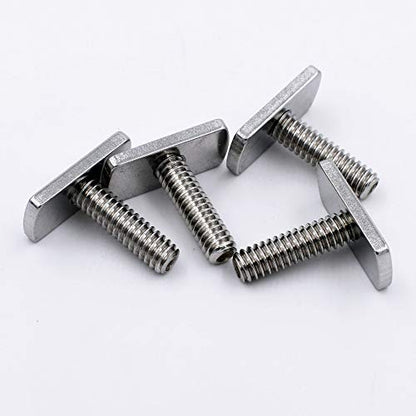 YYST 1/4 Inch - 20 Threads Kayak Rail/Track Screws & Track Nuts T Bolt Hardware Gear Mounting Replacement Kit for Kayaks Canoes Boats Rails
