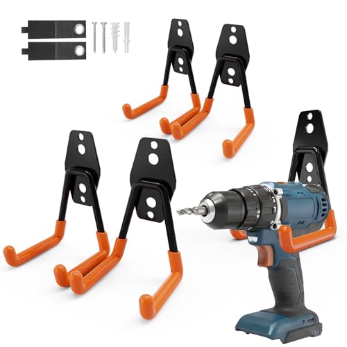 Wallavant Skateboard Hooks 4-Pack Utility Small Heavy Duty Holder Garage Storage Wall Mount for Stroller Tennis Garden Tool Household Warehouse Shed - color: Small 4 Pack