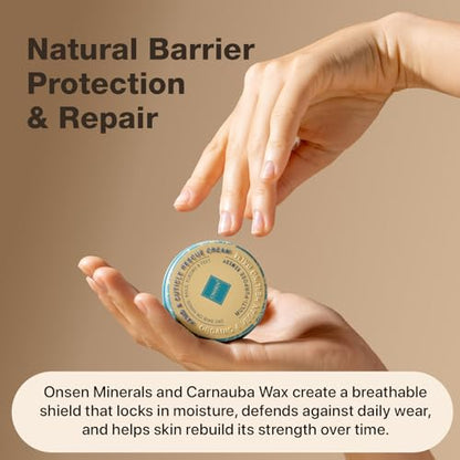 Onsen Hand & Cuticle Rescue Cream | Organic Nail Strengthener & Balm | Dry, Cracked Hands, Elbows & Feet | Shea Butter, Tsubaki & Jojoba Oil | Nail Repair & Growth, Vegan – 1 Pack (1.10 oz) - size: 0.88 Ounce (Pack of 1)
