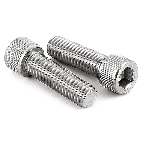 M3 x 30mm Socket Head Cap Screws, Stainless Steel 18-8 (304), Allen Socket Drive, Full Thread, Bright Finish, 50 PCS - size: M3 x 30mm