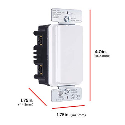 UltraPro in-Wall Digital Timer Switch, Countdown, Custom On/Off, 1 Pack | Countdown Mode, 2 Custom Programs, Manual Override, Single-Pole or 3-Way, White & Light Almond Faceplates, Neutral Required - style: 24HR Digital Timer