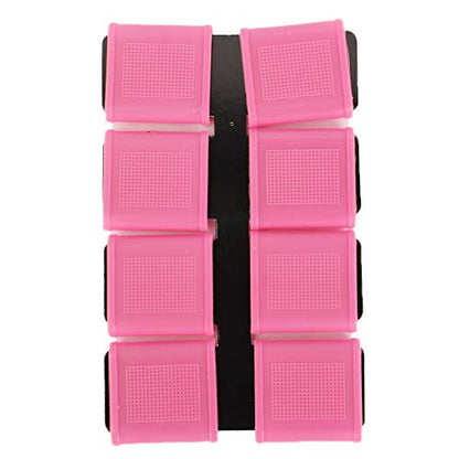 Finger Sleeves, 8pcs Finger Protector Silicone Finger Tube Golf Gloves Golf Finger Protector Tape Anti Slip Elasticity Golfer Swing Grip Golf Finger Band Cover Sets (Pink) - color: Pink