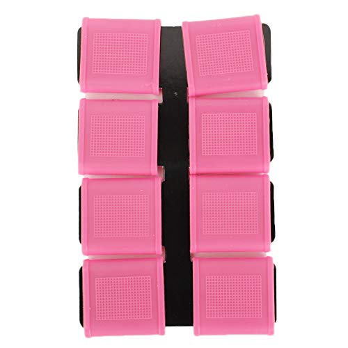 Finger Sleeves, 8pcs Finger Protector Silicone Finger Tube Golf Gloves Golf Finger Protector Tape Anti Slip Elasticity Golfer Swing Grip Golf Finger Band Cover Sets (Pink) - color: Pink